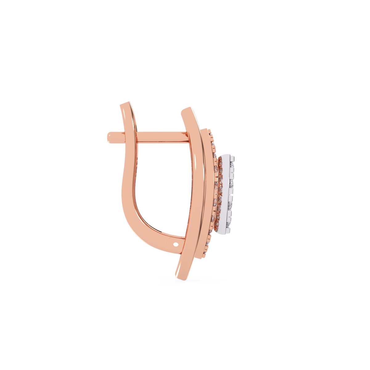 Trendy Leaf Style Cluster Hoop Earrings
